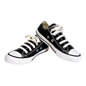 Converse Little Kids Chuck Taylor All Star Ox Black Canvas Sneakers Youth Size13